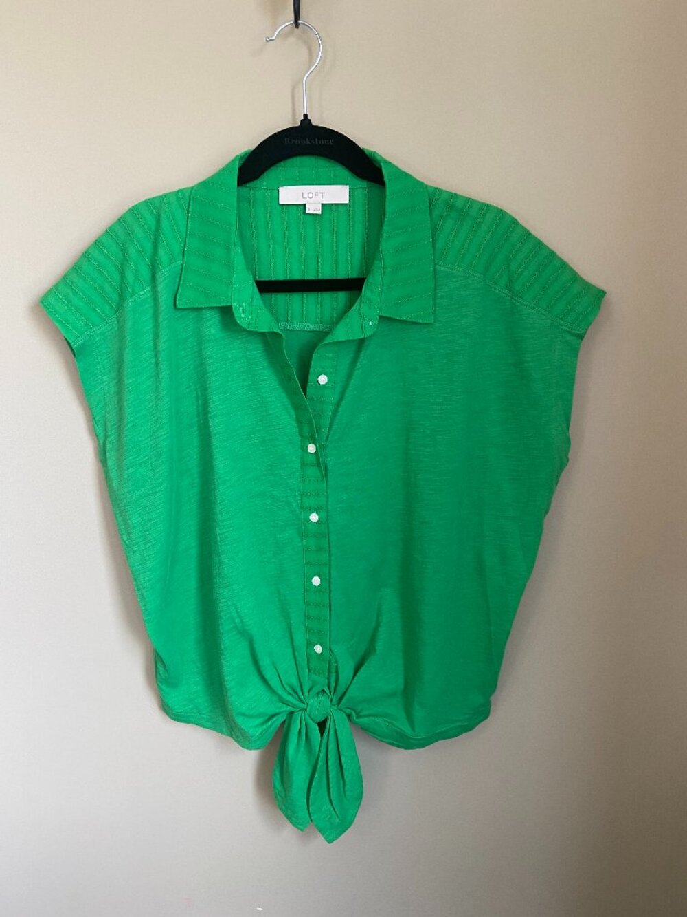 LOFT Tie Front Spring Top